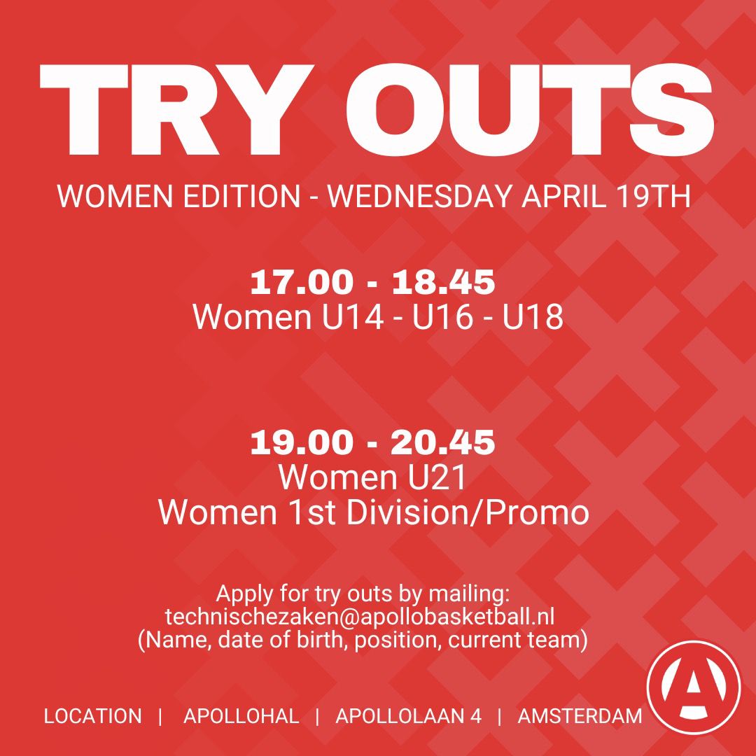 Try Outs Vrouwen